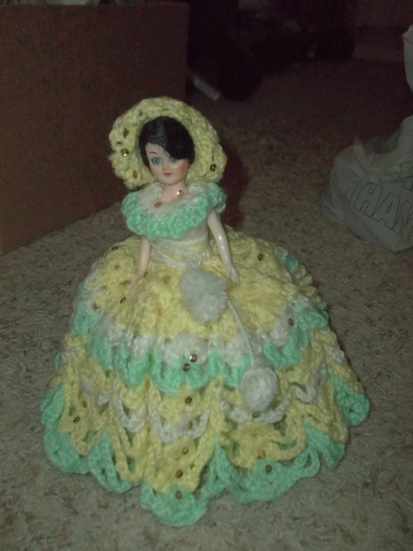 toilet paper cover doll